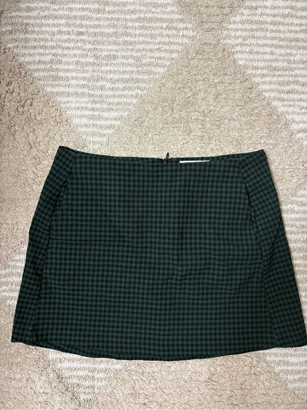 Urban outfitters Dark Green Plaid Mini Skirt